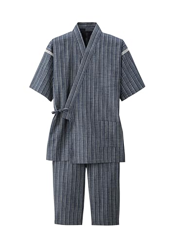 Image of リトルアイランド Japan Cool Jinbei Yukata Men's Half-Sleeved Japan Cotton top and Bottom