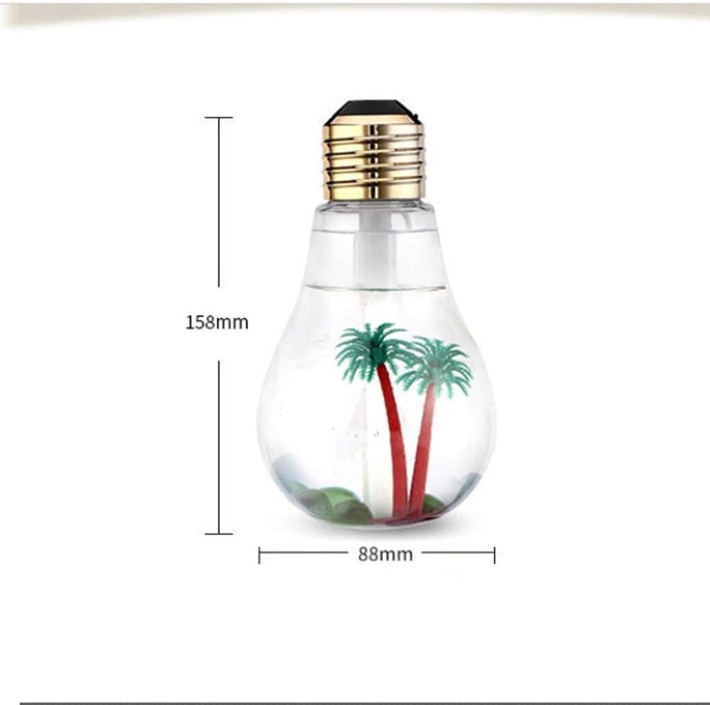 Humidifiers for Home 400ml Ultrasonic Humidifier, LED Night Light Humidifier, Air Essential Oil Diffuser, Automatic Power Off Without Water, Portable Humidifier Air Humidifier