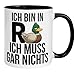 Produktbild Rente Tasse Frau Mann | Ente & Spruch | Ich bin in Rente ich muss gar nichts | Pensionärin Pensionär Seniorin Senior Rentnerin Rentner | Lustiges Geschenk Ruhestand Rentenbeginn Renteneintritt Pension