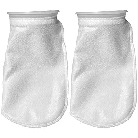Sock Filters - 100 Micron - Aquarium Felt Filter Bags - Custom Made in USA (7 Inch Ring by 16 IInch Long 2 Pack) Cover