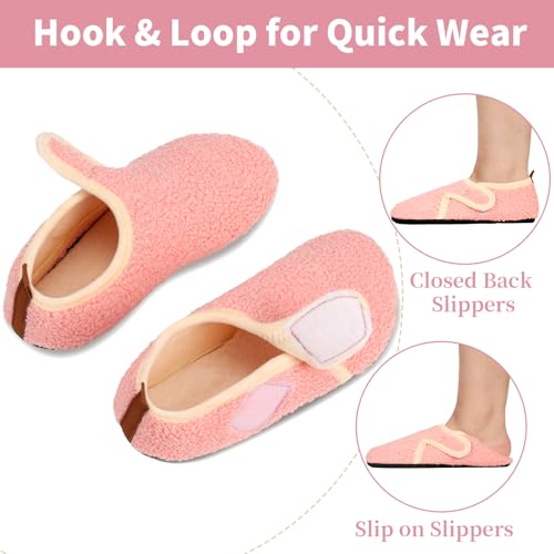 Image of Ibeauti Women Mens House Slippers Lightweight Comfy Barefoot Slipper Socks Rubber Sole House Shoes for Indoor /Outdoor Bedroom Travel