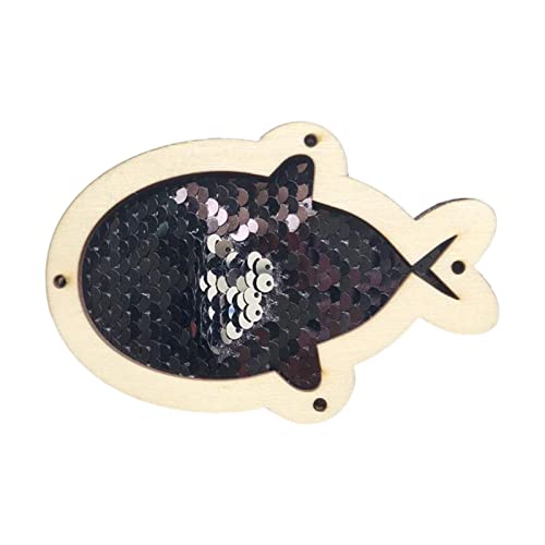 Busy Board de Madera Juguete Sensorial con Lentejuelas para Aprendizaje de Habilidades Básicas