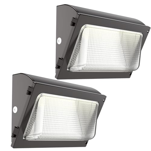 120W LED Wall Pack Light 2Packs with Glass Lens