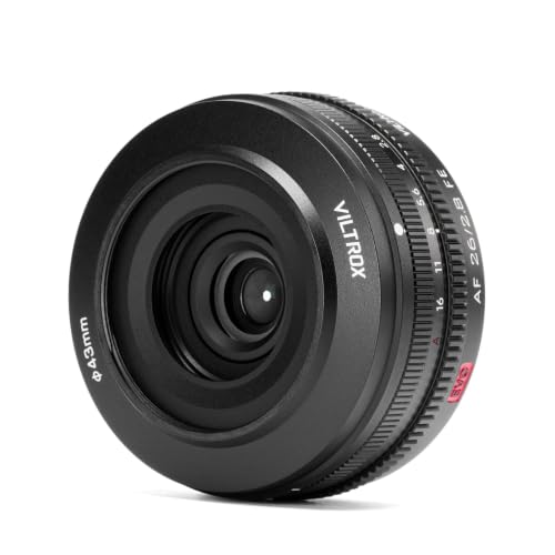 Image of VILTROX 26mm F2.8 EVO FE Full Frame Lens for Sony E, Auto Focus Ultra-Thin Pancake Lens for Sony E-Mount Cameras A7II A7SIII A7II A7RIII A7IV A7RIV A9 A1 FX3 A7RV ZVE1 A7CR A7CII A93