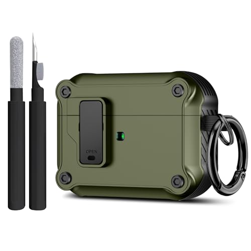 Image of Compatible with Airpods Pro 3 Case(2025),for Airpods Pro 3rd Generation Cases Cover with Keychain Cleaner Kit Soft Silicone Shockproof Cover for Women Men