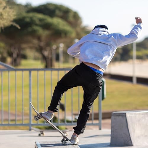 ITALYMORN Khaki Chino Joggers for Men Twill Stretch Casual Pants with Pockets4