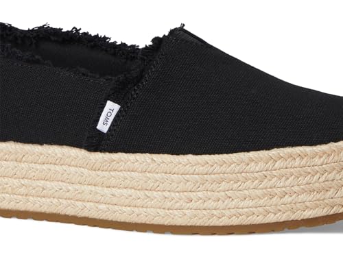 Image of TOMS Women's Valencia Platform Espadrille, Textile Upper, OrthoLite Insole