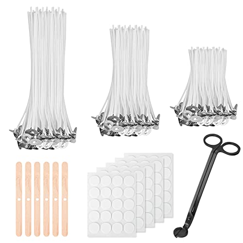 Stoppini in cotone cerato per candele: materiali per la fabbricazione di candele di sabbia, 6 cm - Italia