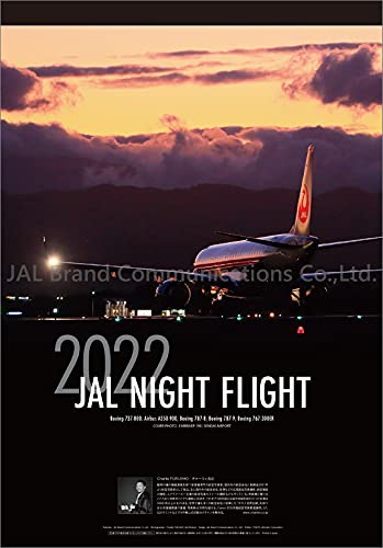 Jalブランドコミュニケーション 「NIGHT FLIGHT」 2022年 カレンダー 壁掛け CL22-1119 白