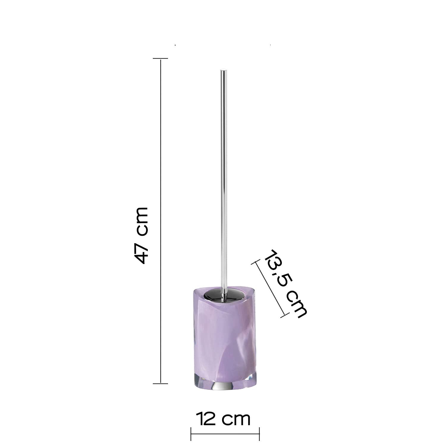 Gedy Twist Porta Scopino Lilla