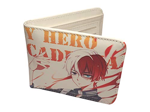 COSAUG Portafoglio Bifold Cosplay di My Hero Academia, Shot Todoroki
