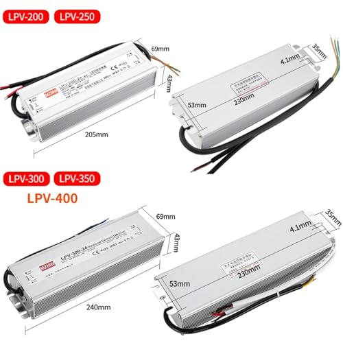 Driver LED constant voltage 36V 300W avec protection totale IP67 LPV
