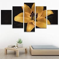SIGNWIN 5 Panel Canvas Wall Art Flora Snapshot for Home Decorations Ready to Hang - 60