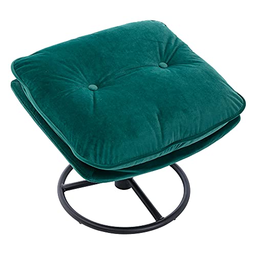 Sillón plegable terciopelo color verde miniatura 7