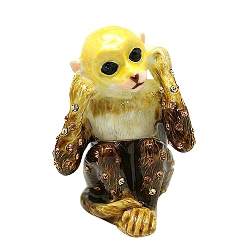 Theaque Monkey Ornament Legierung Affe Statue Affe Figur Legierung Affe Basteln Schmücken