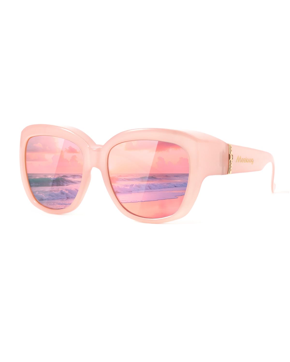 Meeloog Übergroße polarisierte Überbrillen-Sonnenbrille für
