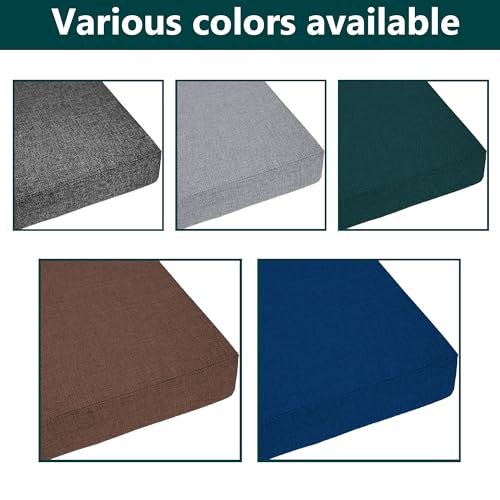 Coussin de banc de jardin extérieur gris foncé imperméable avec fond antidérapant - 8