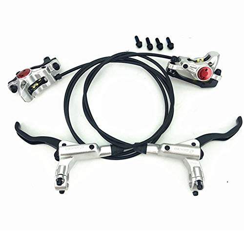 QIRUN自転車ブレーキレバー 左右レバーセット800/1400ミリメートルMTB自転車の油圧ディスクブレーキセットフロントとリアのバイクパーツ