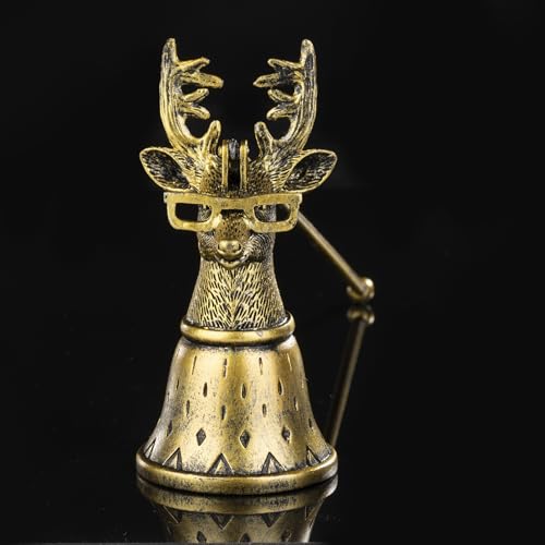 Vsosfiza Metall Kerzenlöscher Duke Moose Antik-Grau Vintage-Look Löschwerkzeug für Zuhause dekoratives Geschenk für Kerzenliebhaber