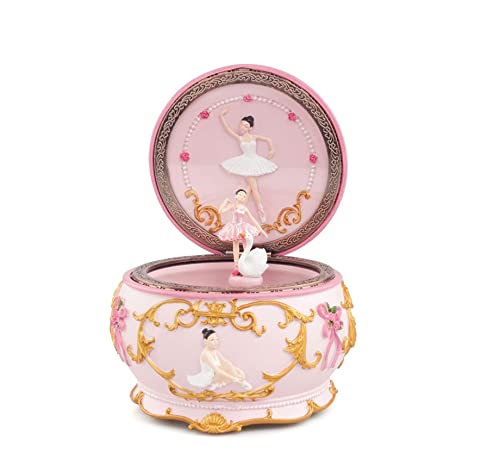 OXOAMP Spieluhren Spieluhr, romantische Teenager-Ballerina, tanzendes Mädchen, Spieluhr, Schwanensee, helle Musik, Bankett, Hochzeit, Weihnachten Dekoartikel