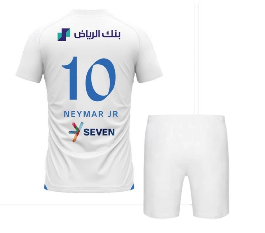 Image of Naimaar 10 Brazill Football Team Jersey Tshirt with Shorts 2022 /2023 (Kids,Boys,Men)