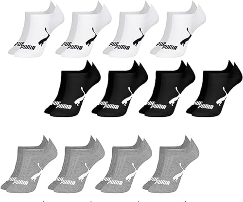Kit com 12 Pares de Meia Masculino Adulto | 4 Branco - 4 Cinza - 4 Preto | 39-43