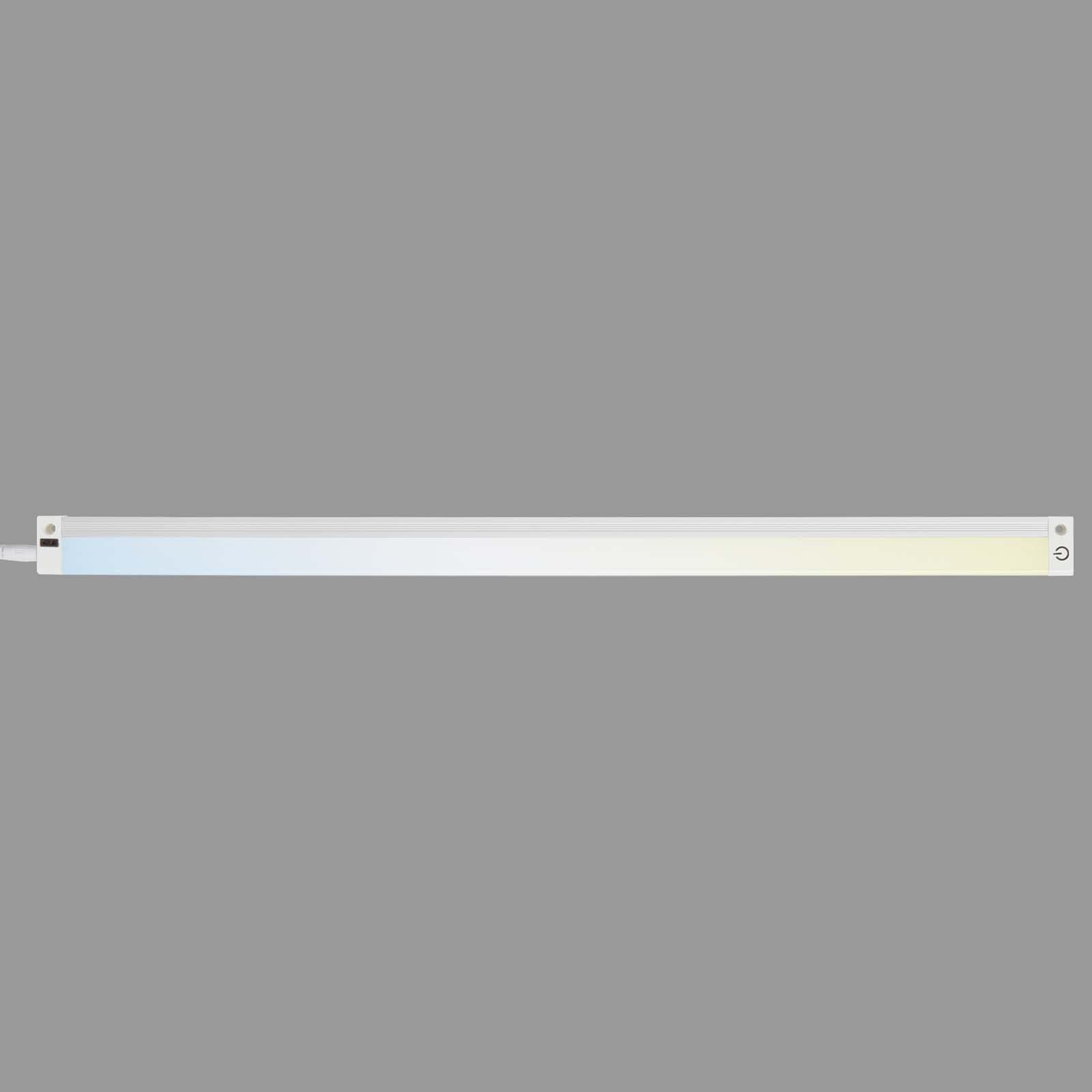 TELEFUNKEN - Lampa podszafkowa LED, ściemniana, 50 cm, do kuchni, listwy LED, szafka kuchenna, lampa warsztatowa, przełącznik podczerwieni, regulowana barwa światła, 5,5 W, 520 lm, biała