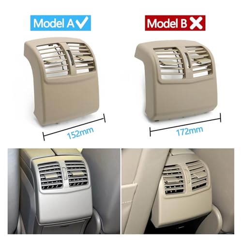 Rejilla de ventilación trasera para Benz W212 Clase E Sedan 2009-2012 2
