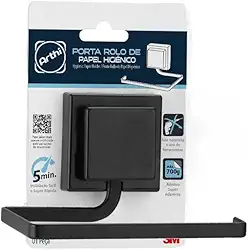 Papeleira Piatina 3M | Design Moderno e Clean | Suporta até 700g | Instalação Simples | Organização no Banheiro | Resistente e Durável | Praticidade no Dia a Dia | Estilo para o Ambiente | Acessório