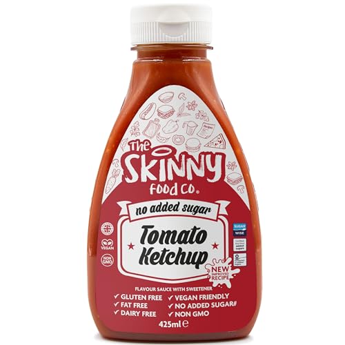 Skinny Food Co Sugar Free Ketchup 425ml, Tomato Sauce Vegan & Keto-Friendly