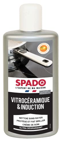 SPADO - Nettoyant Plaque Vitrocéramique et Induction - Ultra-Dégraissant - Ne Raye Pas - 250 ML -...