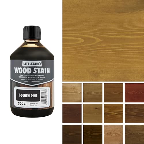Littlefair&lsquo;s, Holzfarbe, umweltfreundlich und auf Wasserbasis - klassisches Sortiment, Golden Pine, 500 ml