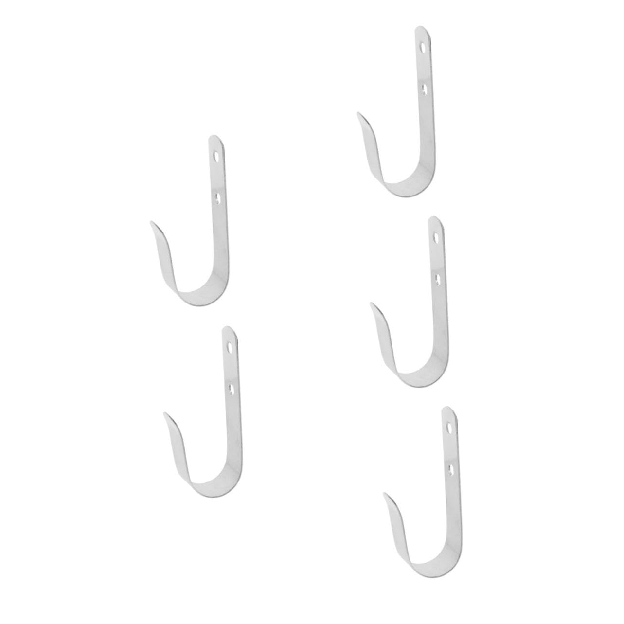 5 Piezas Soporte Inoxidable para Gancho de Almacenamiento Resistente para Piscina y Barco para Organizar Toallas y Accesorios
