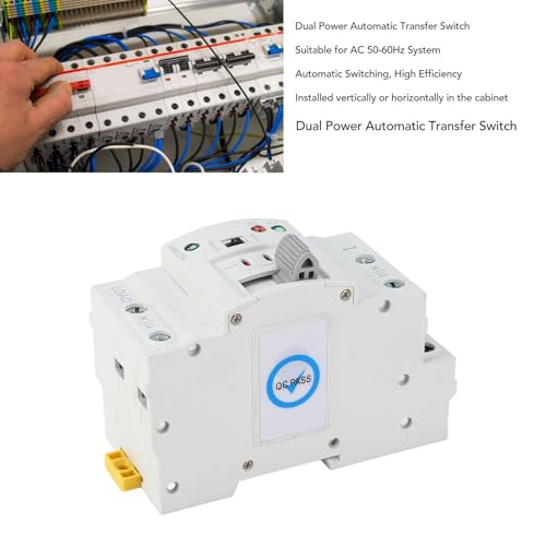 Interrupteur de transfert automatique double puissance 2P 63A à commutation rapide - 5