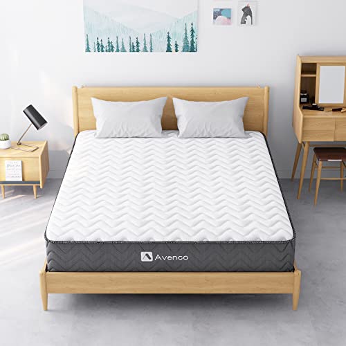 Avenco マットレス クイーン 高反発 厚さ22cm ポケットコイルマットレス メモリージェルフォーム 寝姿記憶 通気性よい 肌に優しい 圧力分散 静音性 圧縮梱包 ベッドマットレス 高密度コイル 並行配列 160×195×22cm