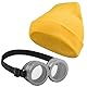 Balinco Cartoon Set – Lustige Beanie mit Augen & passende Spaßbrille | Witziges Kostüm-Zubehör für Karneval, Fasching, Mottoparty & Halloween | Für Kinder & Erwachsene | Verkleidung im Minions Stil
