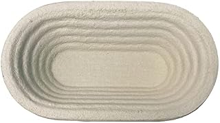 Wood Pulp Fiber Oval Banneton Bread Proofing Basket, Sourdough Proofing Basket, Heavy Duty Bread Banneton Proofing Basket, Non-Stick Sourdough Bread Basket Proofing (Medium Spiral Oval)