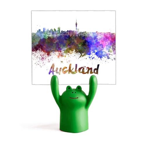 Support pour mémo aquarelle Auckland grenouille déco de bureau créatif