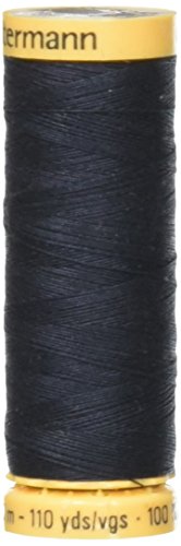 Gutermann hilo algodón natural 110 yardas azul marino miniatura 1