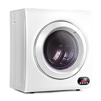 Euhomy Portable Dryer, 1300w, 2.65 Cu.Ft. Clothes Drying Machine with Exhaust Hose, Compact Dryer with Stainless Steel Drum, LCD Display, Suitable for Home, Apartment, RV