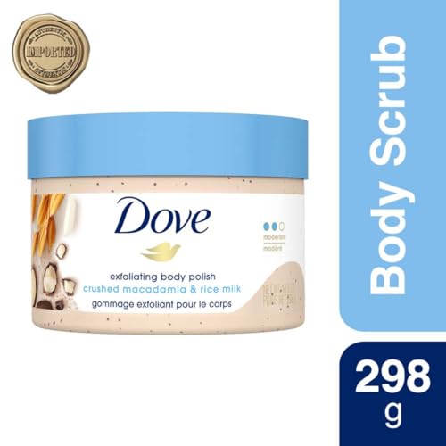 Dove Exfoliating Body Polish Body Scrub, Macadamia & Rice Milk, 10.5 Oz - 2