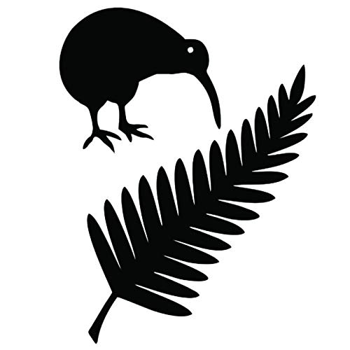 Vinyl stickers for 11.4 * 15 cm Kiwi Bird en Nieuw-Zeeland Fern Vinyl Auto Stickers Creatieve Auto Styling Decal Black… - Afbeelding 3
