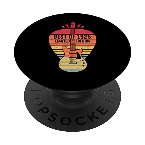 97 Años Cumpleaños Mejor De 1925 Edición Limitada Guitarra PopSockets PopGrip Intercambiable