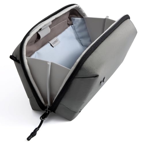 Inateck Organizer Elettronico Portatile, Borsa da Viaggio Resistente agli Spruzzi per Cavi, Power Bank, Hub, Cuffie, Grigio