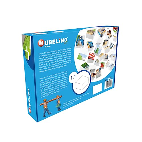 Hubelino Puzzle #410207 Auf der Baustelle, 35-teilig, kompatibel mit Bausteinen anderer Hersteller