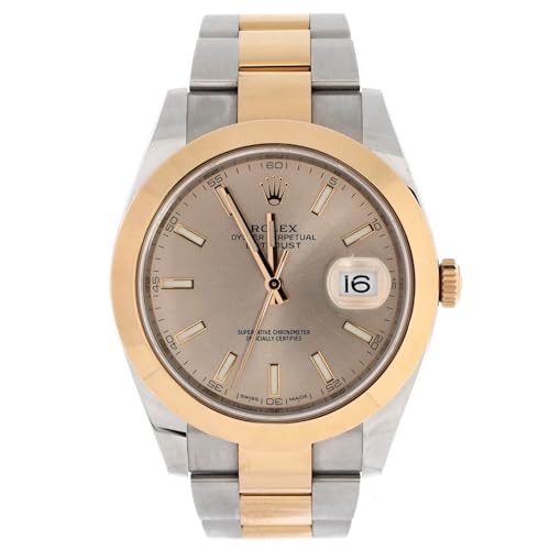 Pre-Loved Oyster Perpetual Datejust Automatic Watch Stainless Steel and Rose Gold 41