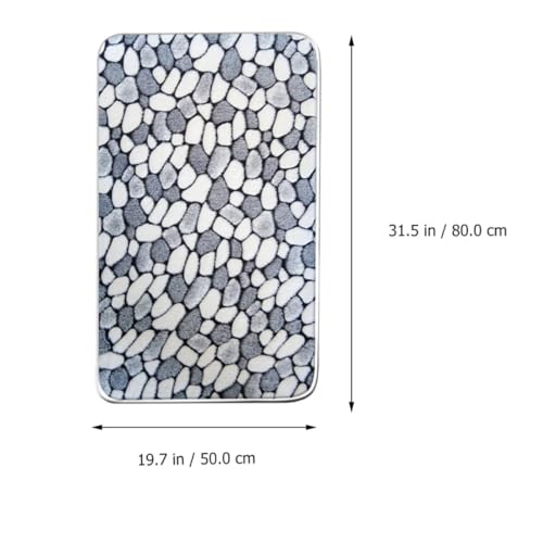 Alfombrillas de baño de alta absorción juego de vellón de coral con base segura 3