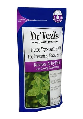 دكتور تيلز نقع القدم بالملح مع النعناع المنعش من بيور ايبسوم، 909 غرام