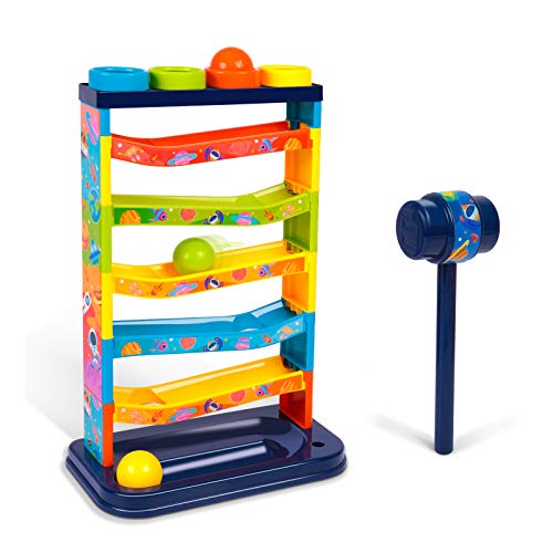 rolimate Hammering Pounding Toys, Super Durable hammering Balls - Fine Motor Skills Educational STEM Developmental Toys, Best Birthday Gifts for 3 4 5+ Year Old Boys and Girls
