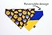 Ukraine's Flag Over the Collar Dog Bandana, I Stand With Ukraine Blue and Yellow Pet Bandana That Attaches to the Dog's Collar, Handmade Slip on Dog Bandana for Ukraine Support, Made in the USA (Medium, Ukrainian Flag)
